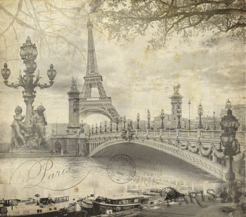 Париж на старой картинке