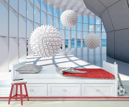 Фантастическая терраса в интерьере детской комнаты мальчика