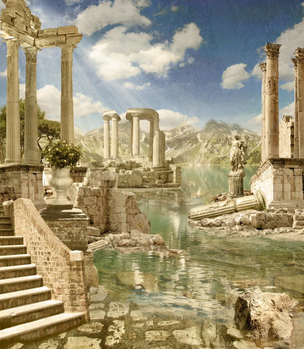Греческие развалины у реки