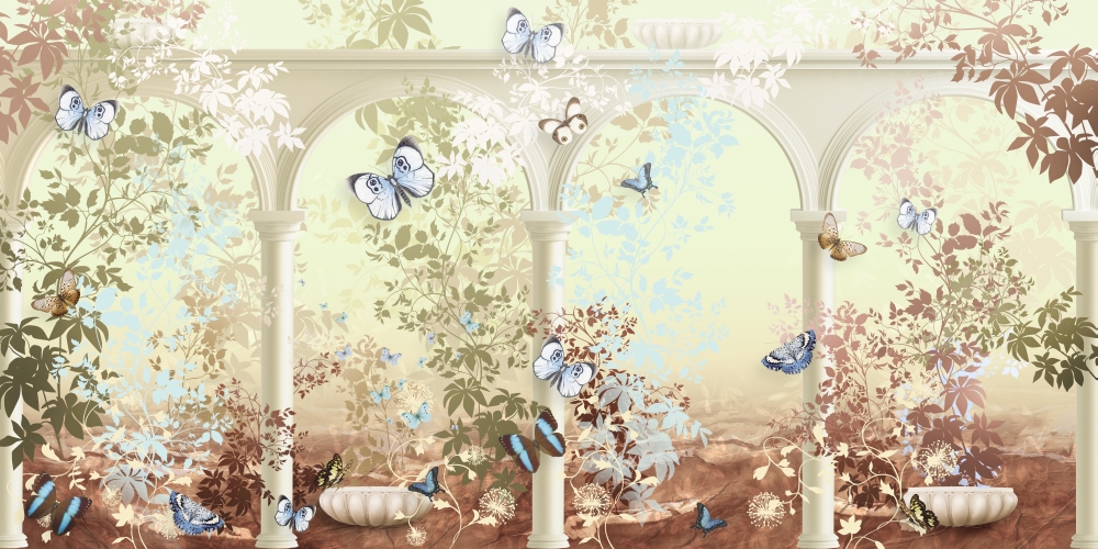 Бабочки под арками