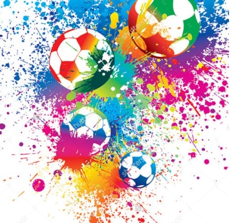 Разноцветный футбол