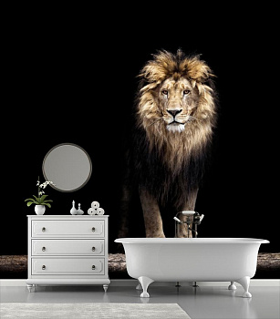 Лев из ночи в интерьере ванной