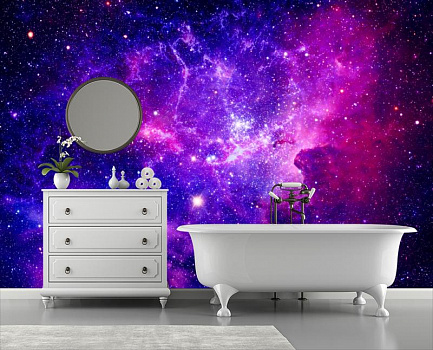 Миллионы звезд в интерьере ванной