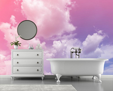 Краски неба в интерьере ванной