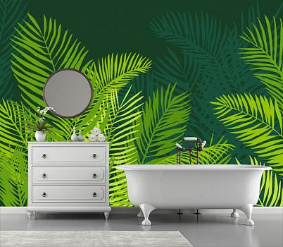 Tropics в интерьере ванной