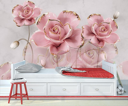Розовая фантазия в интерьере детской комнаты мальчика