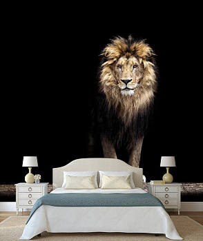 Лев из ночи в интерьере спальни