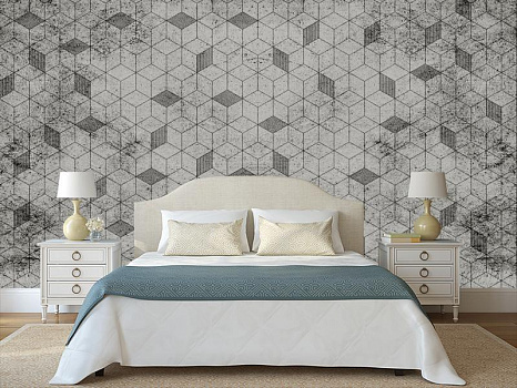 Geo Hexagon в интерьере спальни