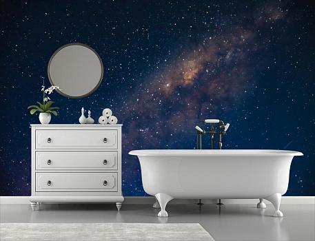 Звездное небо в интерьере ванной